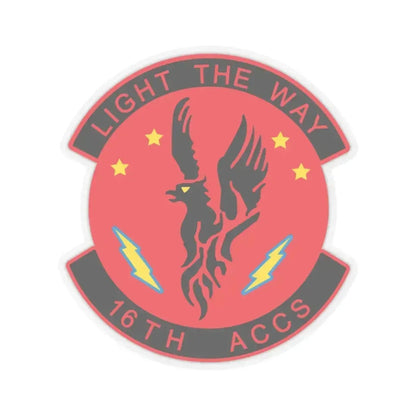 16TH ACCS (U.S. Air Force) STICKER Vinyl Kiss-Cut Decal 6 Inch Transparent - The Sticker Space