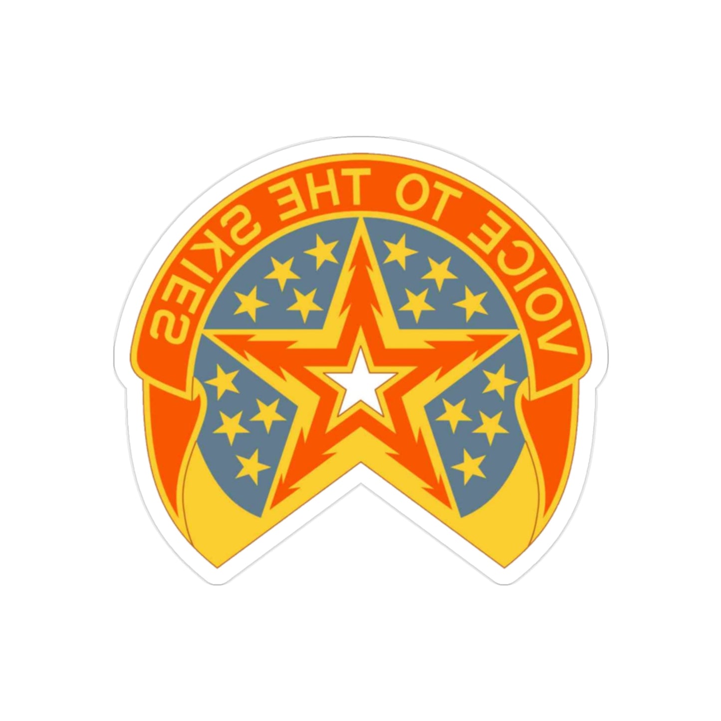 16th Air Traffic Control Battalion (U.S. Army) REVERSE PRINT Transparent STICKER-2" × 2"-The Sticker Space