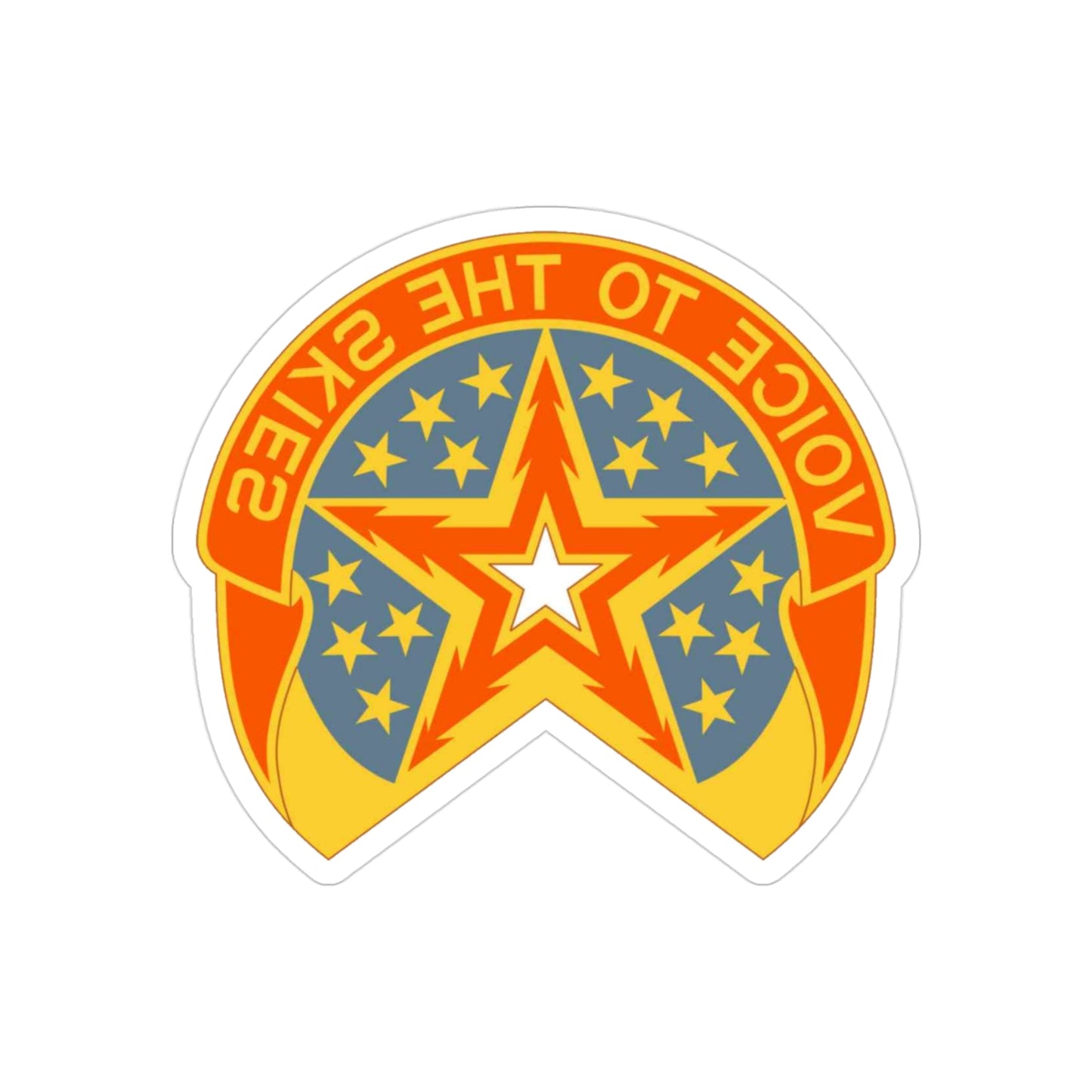 16th Air Traffic Control Battalion (U.S. Army) REVERSE PRINT Transparent STICKER-3" × 3"-The Sticker Space