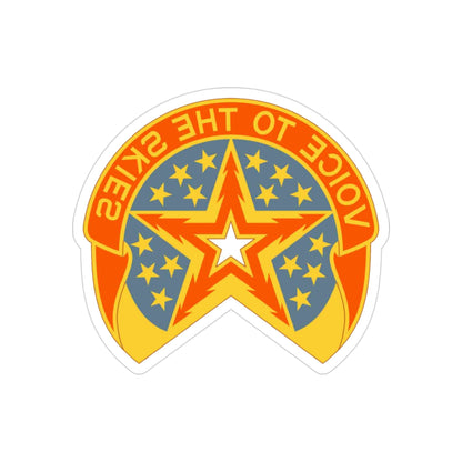 16th Air Traffic Control Battalion (U.S. Army) REVERSE PRINT Transparent STICKER-3" × 3"-The Sticker Space