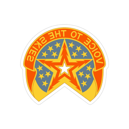 16th Air Traffic Control Battalion (U.S. Army) REVERSE PRINT Transparent STICKER-4" × 4"-The Sticker Space