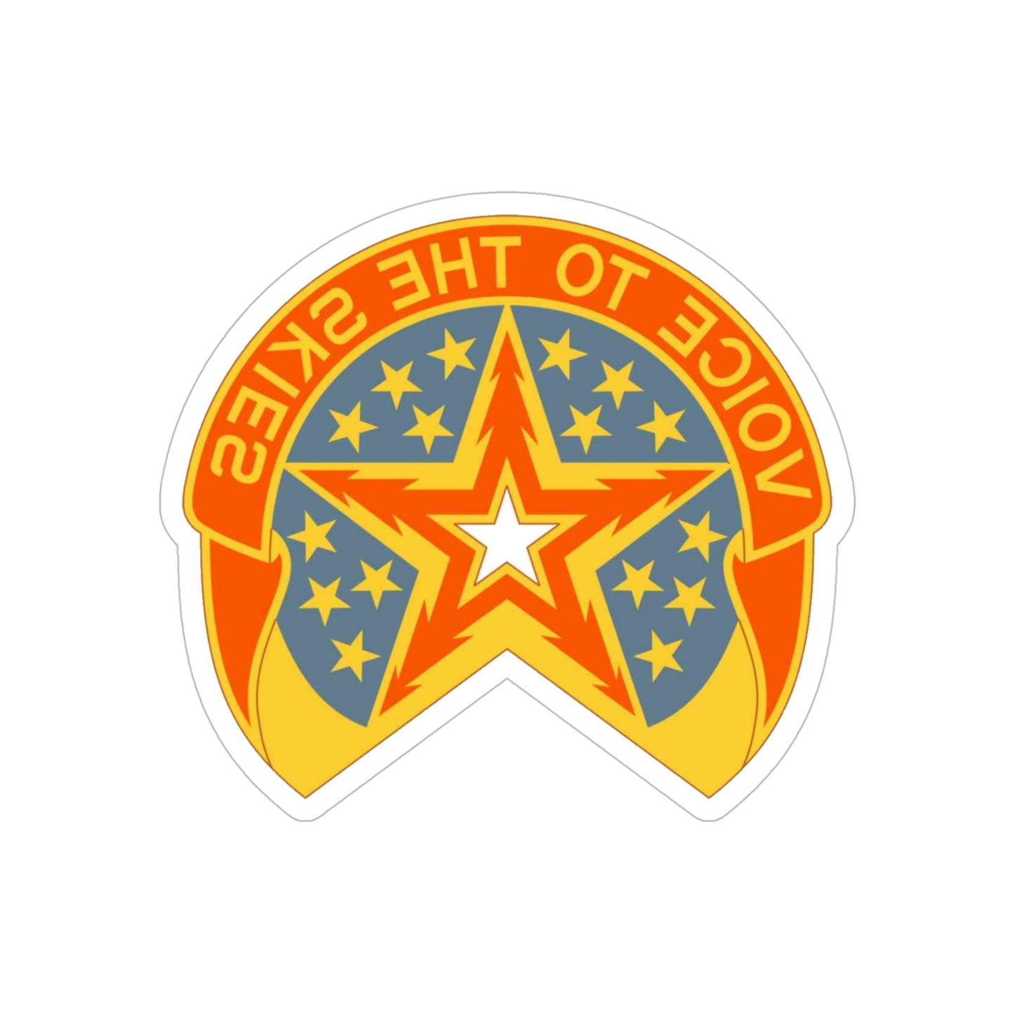 16th Air Traffic Control Battalion (U.S. Army) REVERSE PRINT Transparent STICKER-5" × 5"-The Sticker Space