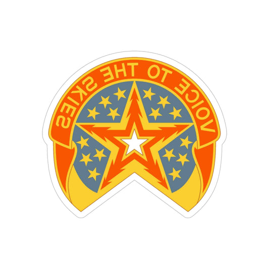 16th Air Traffic Control Battalion (U.S. Army) REVERSE PRINT Transparent STICKER-6" × 6"-The Sticker Space