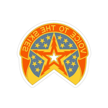 16th Air Traffic Control Battalion (U.S. Army) REVERSE PRINT Transparent Die-Cut STICKER 6 Inch Die-Cut Transparent - The Sticker Space