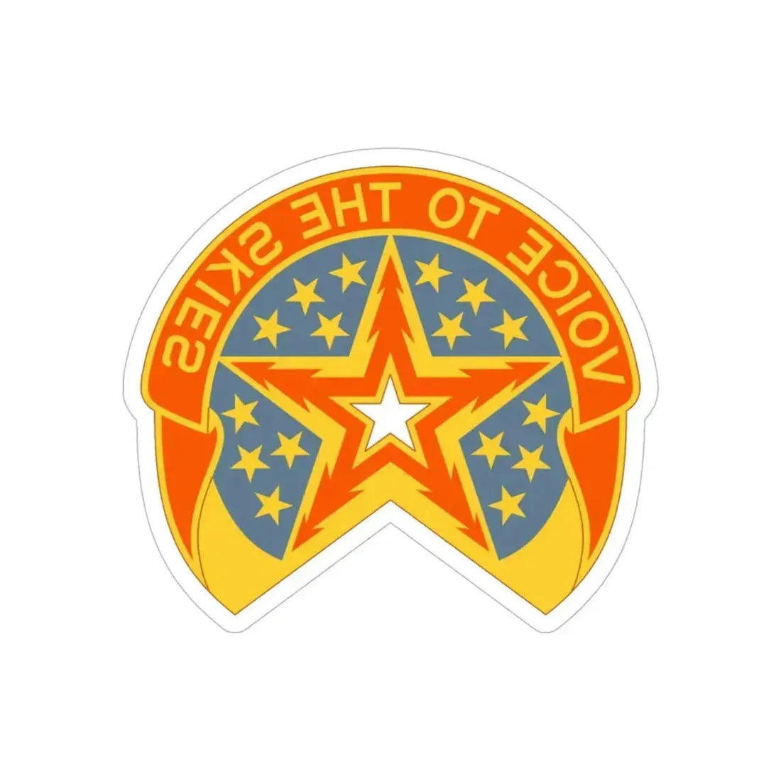 16th Air Traffic Control Battalion (U.S. Army) REVERSE PRINT Transparent Die-Cut STICKER - The Sticker Space