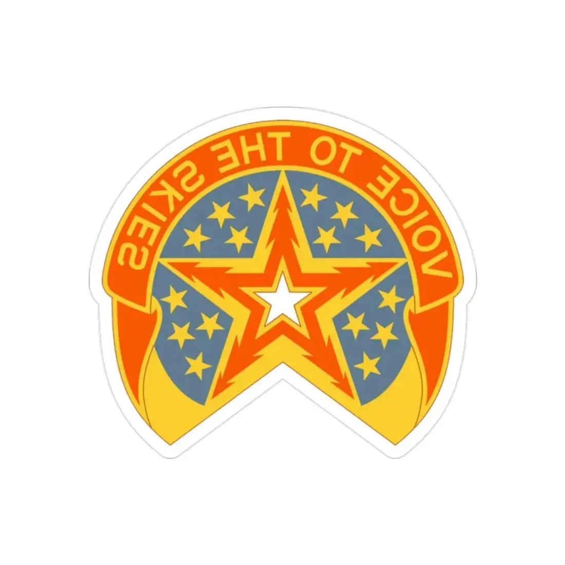 16th Air Traffic Control Battalion (U.S. Army) REVERSE PRINT Transparent Die-Cut STICKER - The Sticker Space