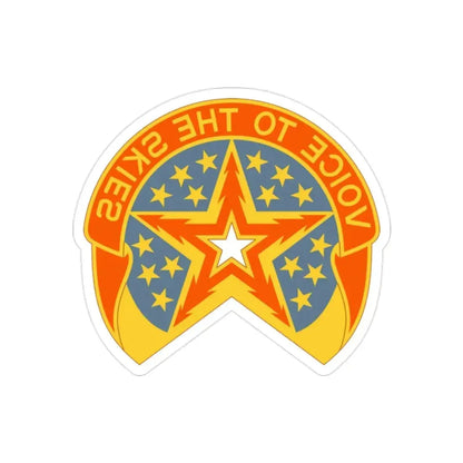 16th Air Traffic Control Battalion (U.S. Army) REVERSE PRINT Transparent Die-Cut STICKER - The Sticker Space