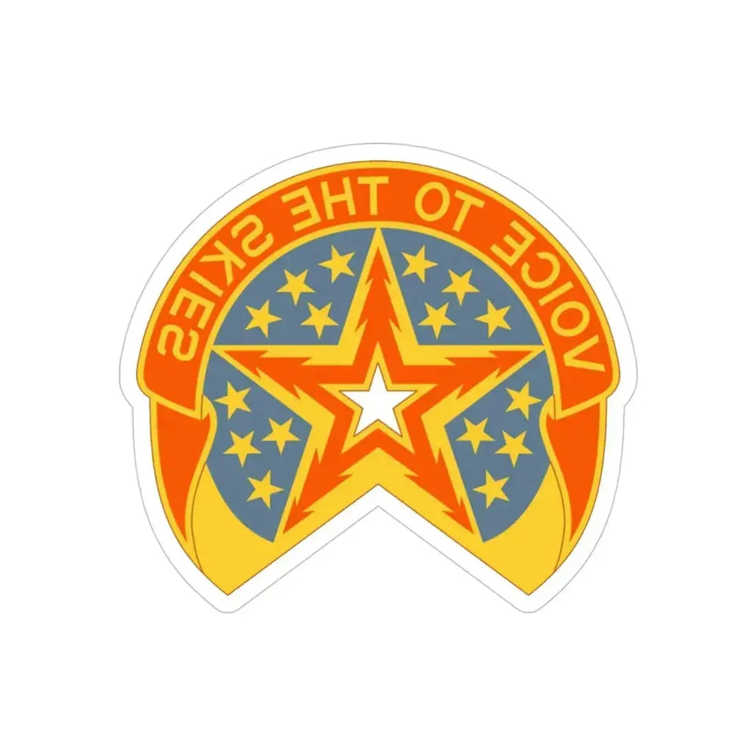 16th Air Traffic Control Battalion (U.S. Army) REVERSE PRINT Transparent Die-Cut STICKER - The Sticker Space