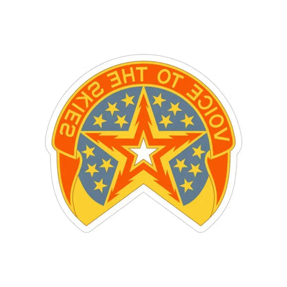 16th Air Traffic Control Battalion (U.S. Army) REVERSE PRINT Transparent Die-Cut STICKER - The Sticker Space