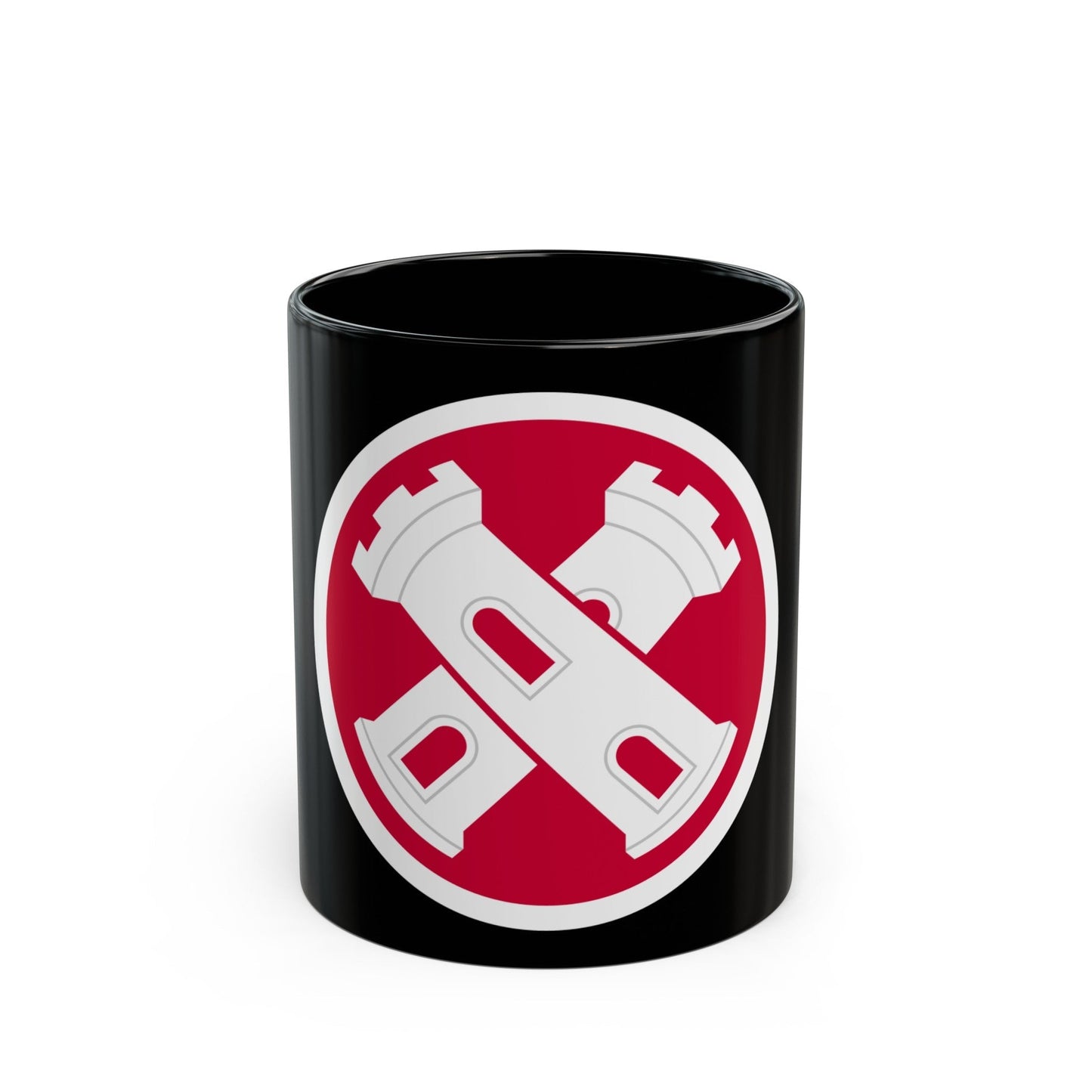 16th Engineer Brigade SSI (U.S. Army) Black Coffee Mug-11oz-The Sticker Space