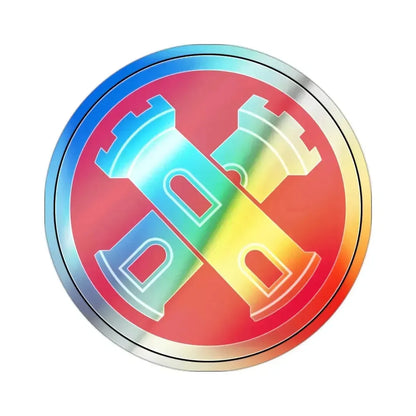 16th Engineer Brigade SSI (U.S. Army) Holographic STICKER Die-Cut Vinyl Decal 2 Inch Holographic - The Sticker Space