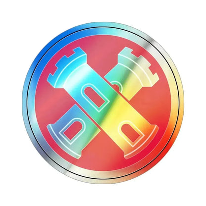 16th Engineer Brigade SSI (U.S. Army) Holographic STICKER Die-Cut Vinyl Decal 3 Inch Holographic - The Sticker Space