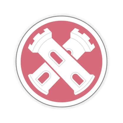 16th Engineer Brigade SSI (U.S. Army) STICKER Vinyl Kiss-Cut Decal 2 Inch Transparent - The Sticker Space