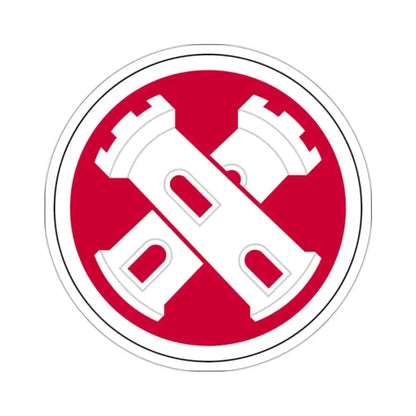 16th Engineer Brigade SSI (U.S. Army) STICKER Vinyl Kiss-Cut Decal 2 Inch White - The Sticker Space