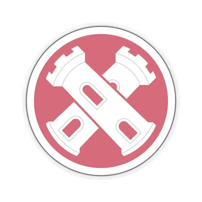 16th Engineer Brigade SSI (U.S. Army) STICKER Vinyl Kiss-Cut Decal 4 Inch Transparent - The Sticker Space