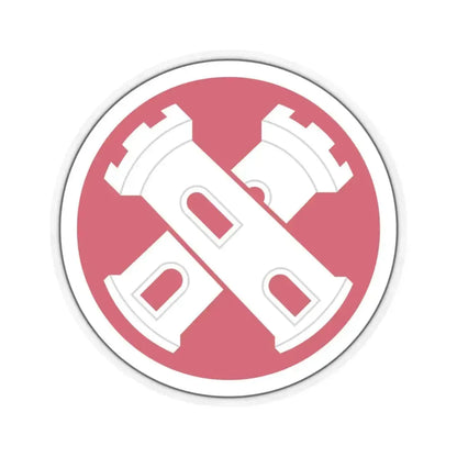 16th Engineer Brigade SSI (U.S. Army) STICKER Vinyl Kiss-Cut Decal 6 Inch Transparent - The Sticker Space