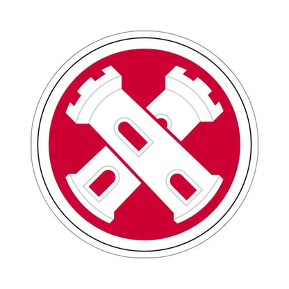 16th Engineer Brigade SSI (U.S. Army) STICKER Vinyl Kiss-Cut Decal 6 Inch White - The Sticker Space