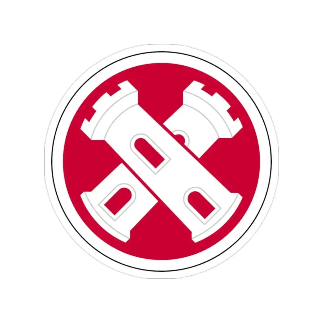 16th Engineer Brigade SSI (U.S. Army) Transparent STICKER Die-Cut Vinyl Decal 2 Inch - The Sticker Space