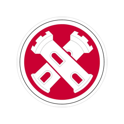 16th Engineer Brigade SSI (U.S. Army) Transparent STICKER Die-Cut Vinyl Decal 2 Inch - The Sticker Space