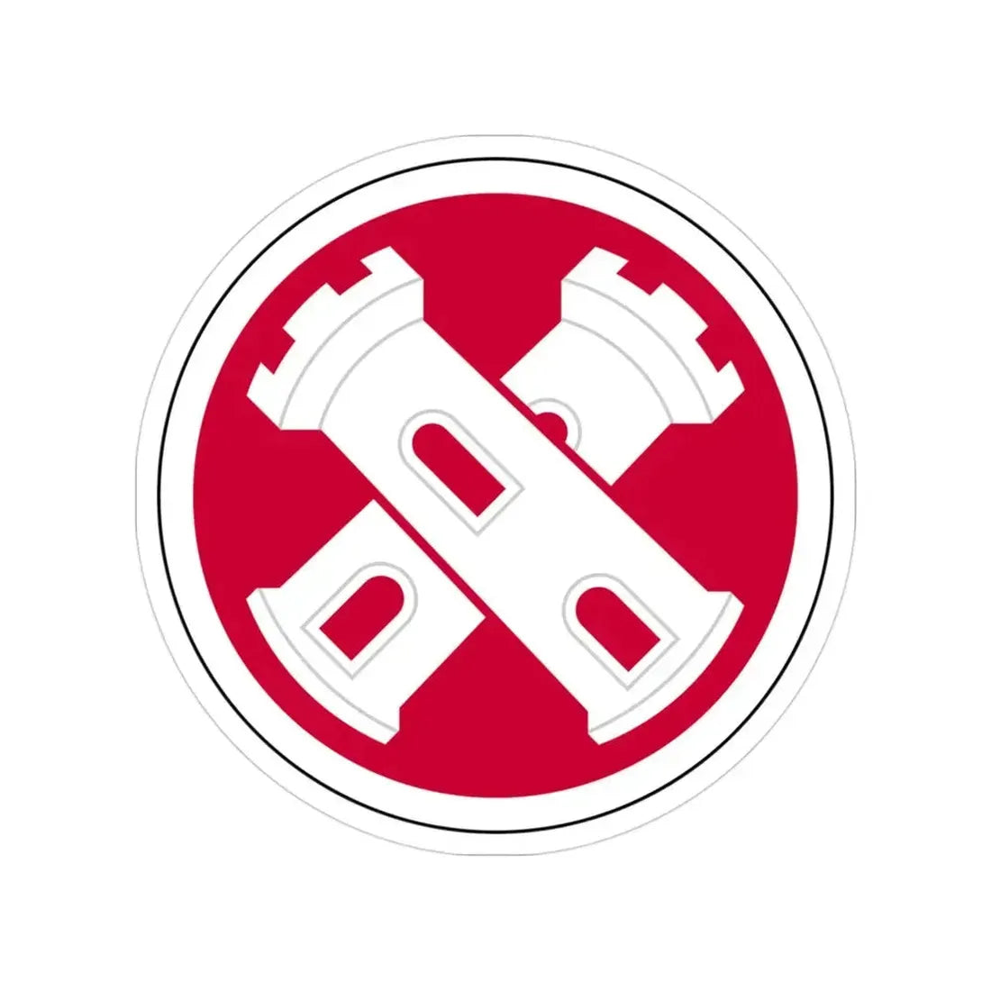 16th Engineer Brigade SSI (U.S. Army) Transparent STICKER Die-Cut Vinyl Decal 3 Inch - The Sticker Space