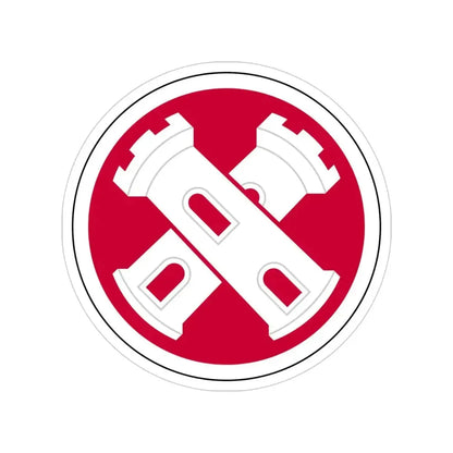 16th Engineer Brigade SSI (U.S. Army) Transparent STICKER Die-Cut Vinyl Decal 4 Inch - The Sticker Space