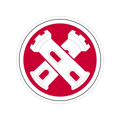 16th Engineer Brigade SSI (U.S. Army) Transparent STICKER Die-Cut Vinyl Decal 5 Inch - The Sticker Space