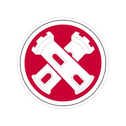 16th Engineer Brigade SSI (U.S. Army) Transparent STICKER Die-Cut Vinyl Decal 6 Inch - The Sticker Space