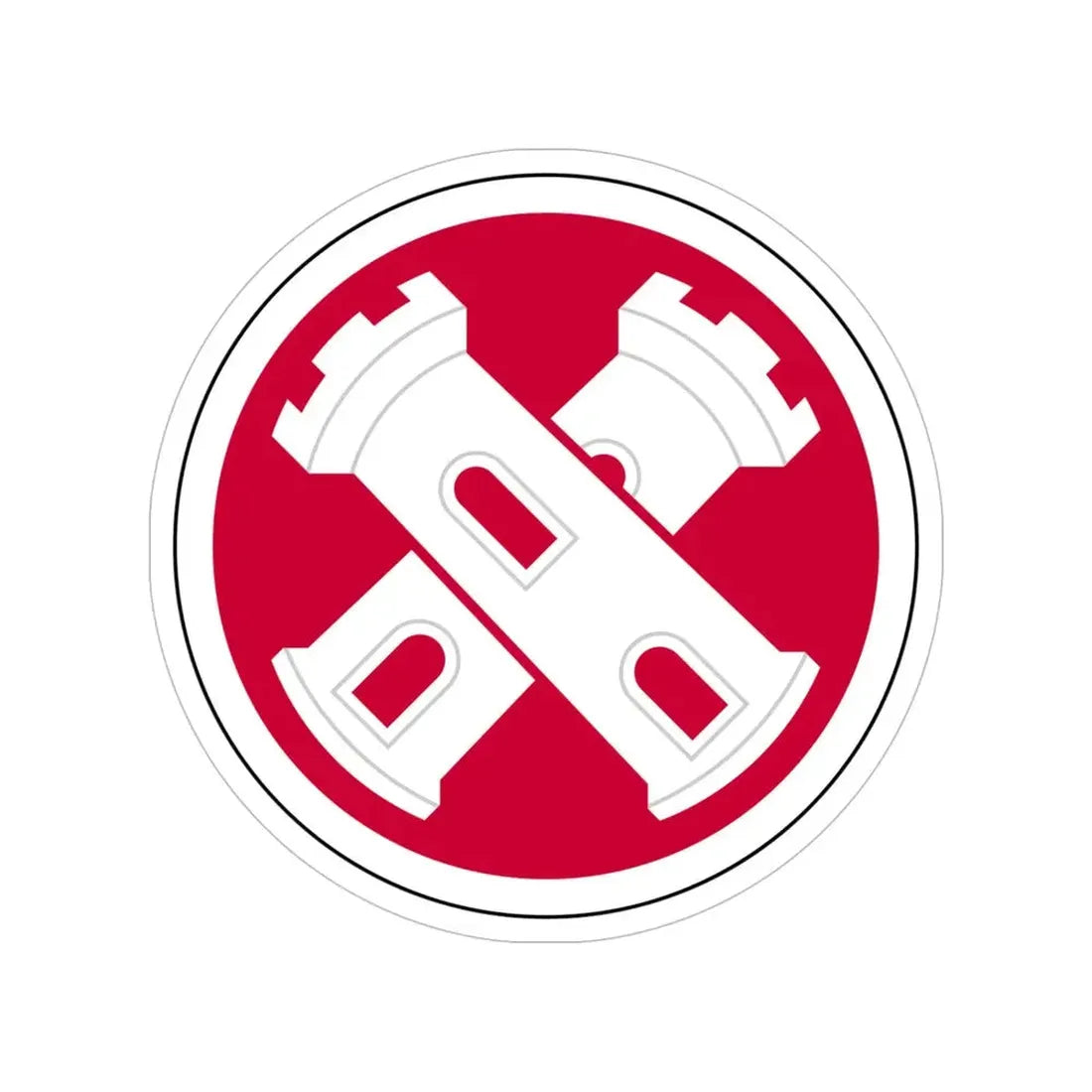 16th Engineer Brigade SSI (U.S. Army) Transparent STICKER Die-Cut Vinyl Decal - The Sticker Space