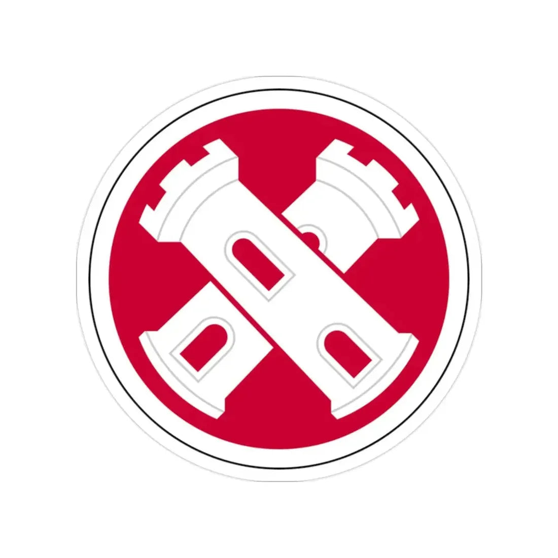 16th Engineer Brigade SSI (U.S. Army) Transparent STICKER Die-Cut Vinyl Decal - The Sticker Space