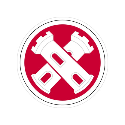 16th Engineer Brigade SSI (U.S. Army) Transparent STICKER Die-Cut Vinyl Decal - The Sticker Space