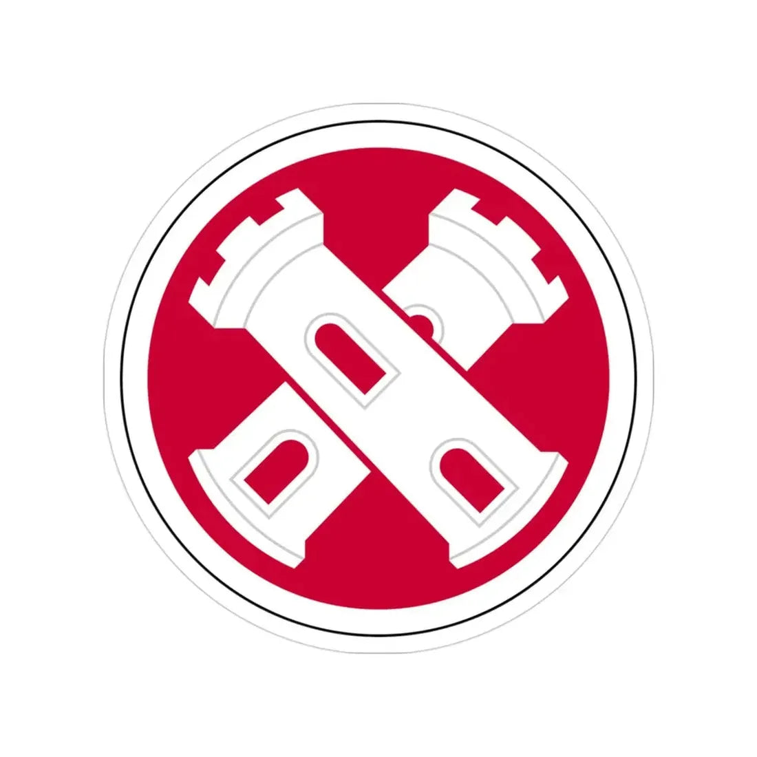 16th Engineer Brigade SSI (U.S. Army) Transparent STICKER Die-Cut Vinyl Decal - The Sticker Space