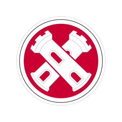 16th Engineer Brigade SSI (U.S. Army) Transparent STICKER Die-Cut Vinyl Decal - The Sticker Space