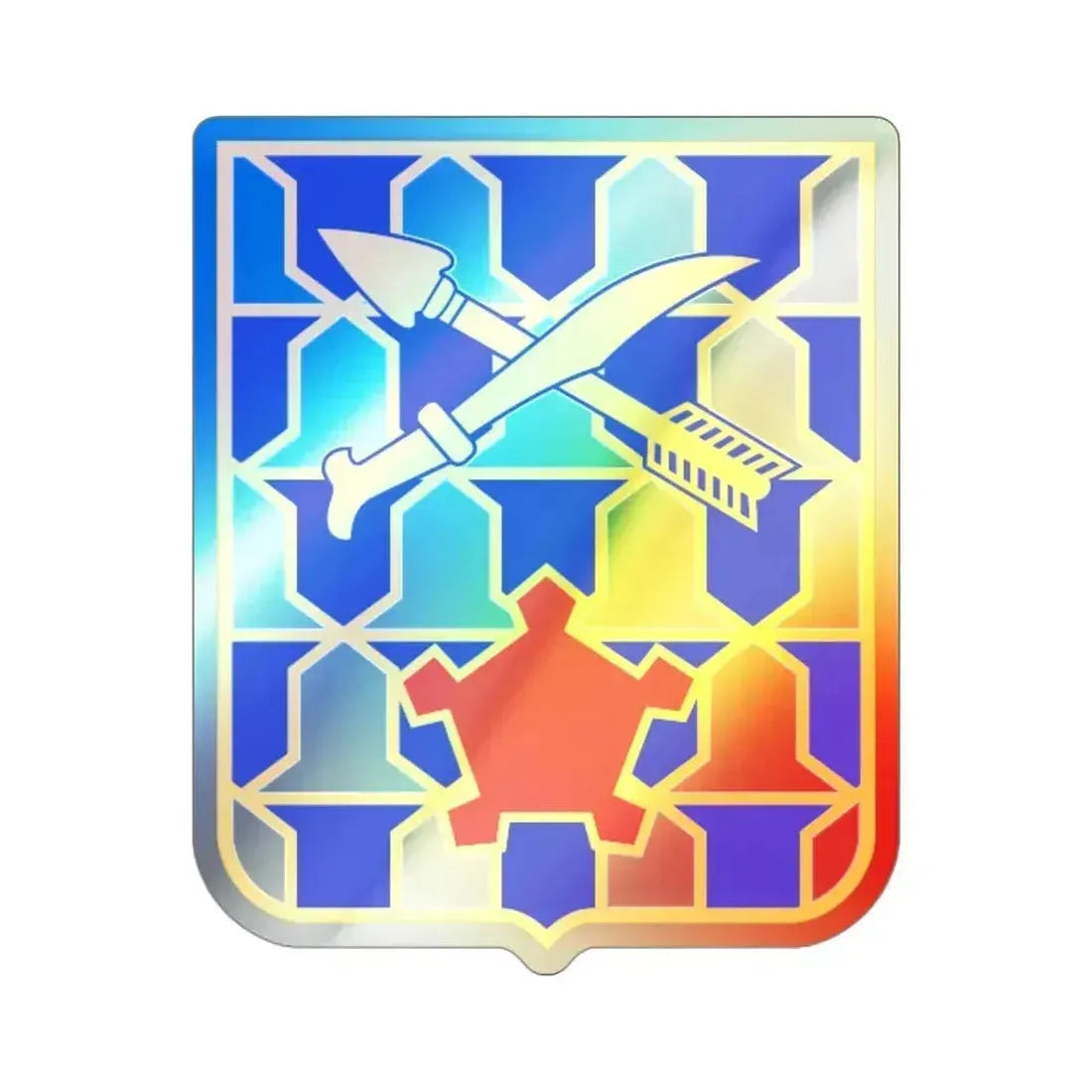 16th Infantry Regiment (U.S. Army) Holographic STICKER Die-Cut Vinyl Decal 5 Inch Holographic - The Sticker Space