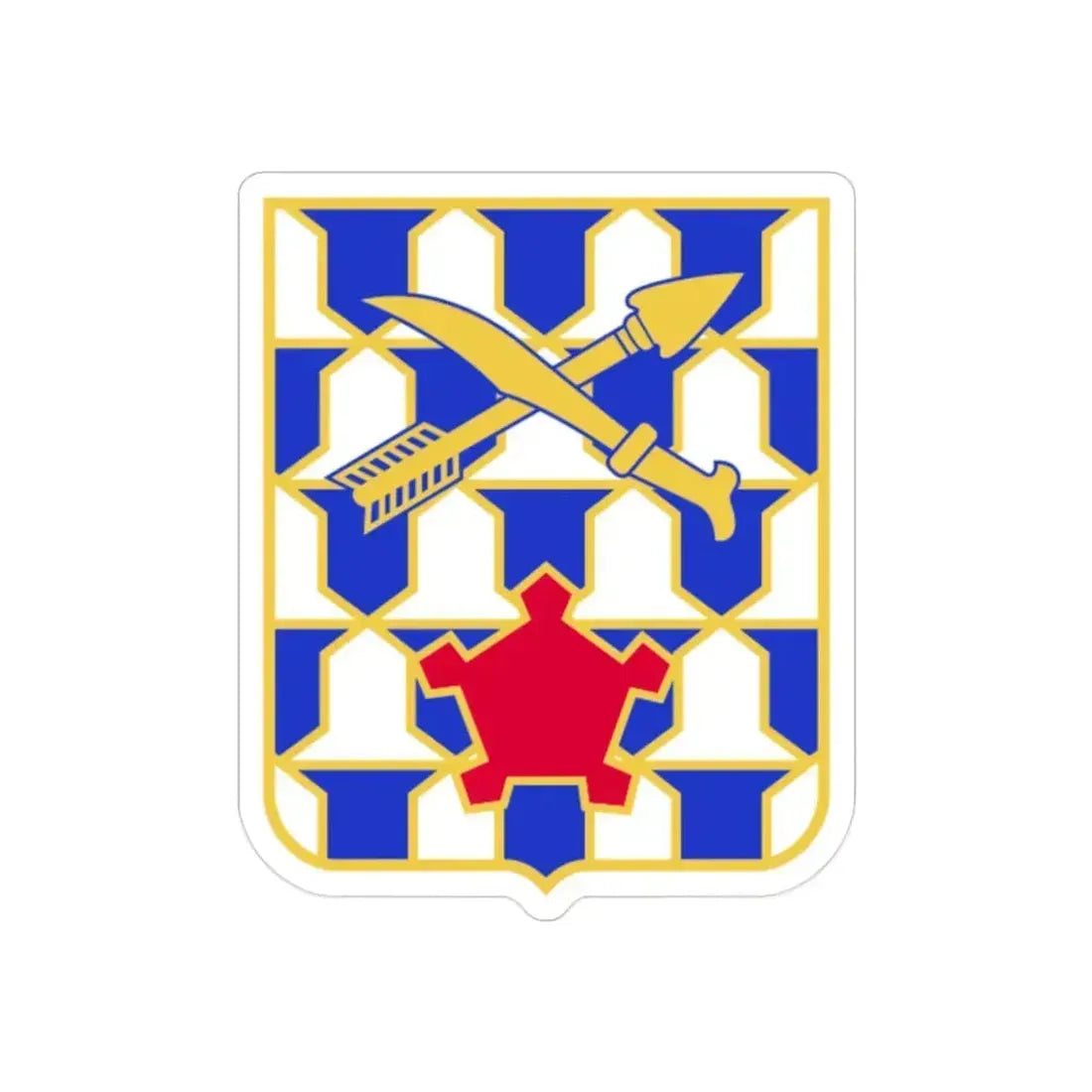 16th Infantry Regiment (U.S. Army) REVERSE PRINT Transparent Die-Cut STICKER 2 Inch Die-Cut Transparent - The Sticker Space