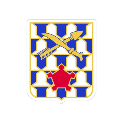 16th Infantry Regiment (U.S. Army) REVERSE PRINT Transparent Die-Cut STICKER 5 Inch Die-Cut Transparent - The Sticker Space