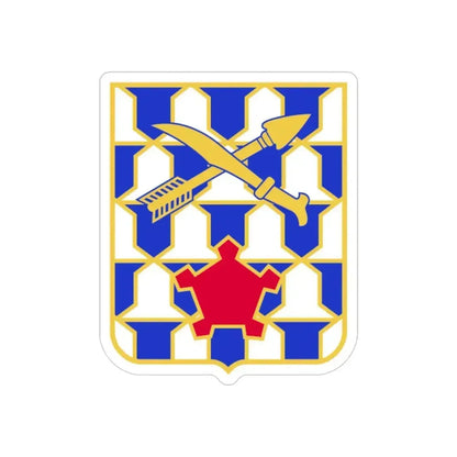16th Infantry Regiment (U.S. Army) REVERSE PRINT Transparent Die-Cut STICKER 6 Inch Die-Cut Transparent - The Sticker Space