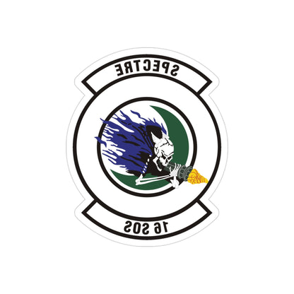 16th Special Operations Squadron (U.S. Air Force) REVERSE PRINT Transparent STICKER-3" × 3"-The Sticker Space