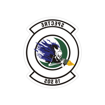 16th Special Operations Squadron (U.S. Air Force) REVERSE PRINT Transparent STICKER-4" × 4"-The Sticker Space