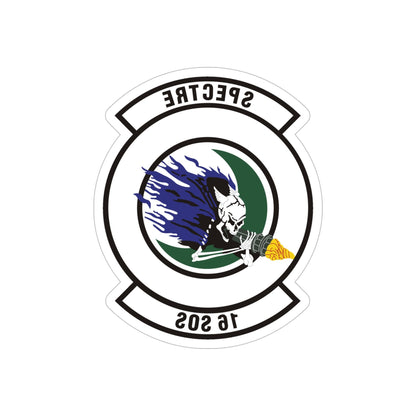 16th Special Operations Squadron (U.S. Air Force) REVERSE PRINT Transparent STICKER-6" × 6"-The Sticker Space