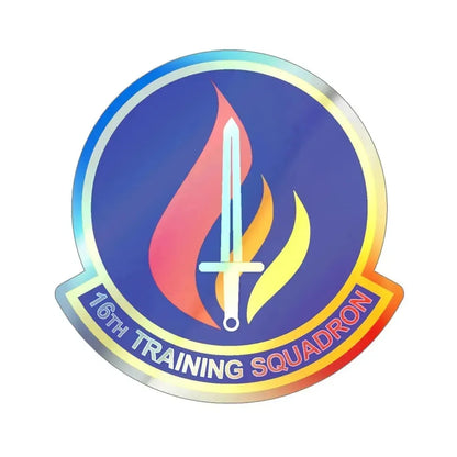 16th Training Squadron (U.S. Air Force) Holographic STICKER Die-Cut Vinyl Decal 6 Inch Holographic - The Sticker Space