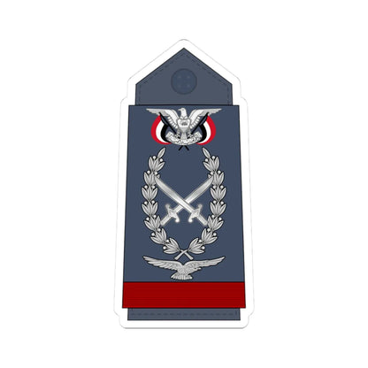 16.YAF AM (Yemen) (Military Rank) STICKER Vinyl Kiss-Cut Decal 3 Inch White - The Sticker Space