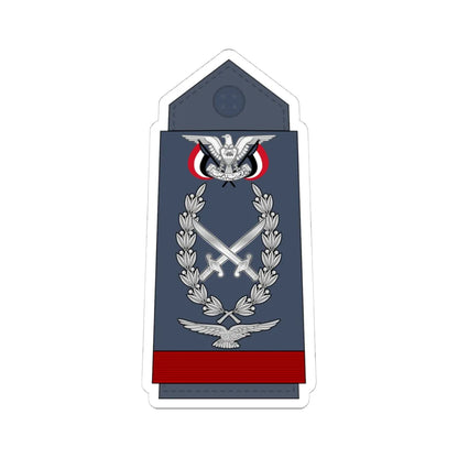 16.YAF AM (Yemen) (Military Rank) STICKER Vinyl Kiss-Cut Decal 4 Inch White - The Sticker Space