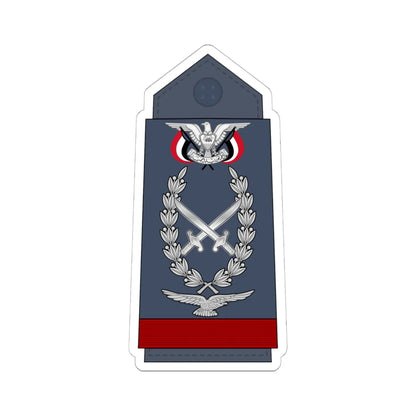 16.YAF AM (Yemen) (Military Rank) STICKER Vinyl Kiss-Cut Decal 6 Inch White - The Sticker Space
