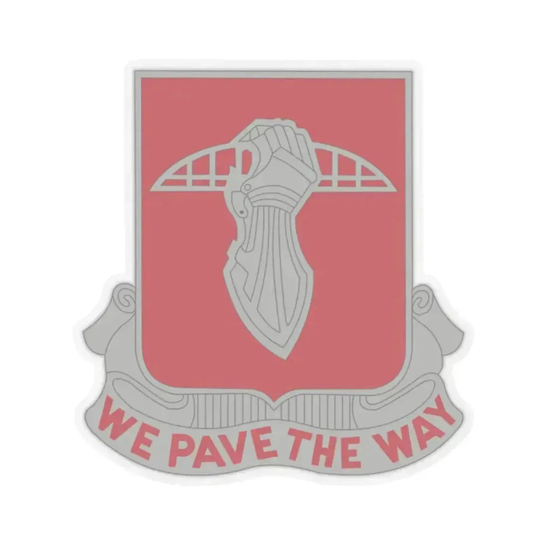 17 Engineer Battalion (U.S. Army) STICKER Vinyl Kiss-Cut Decal 2 Inch Transparent - The Sticker Space