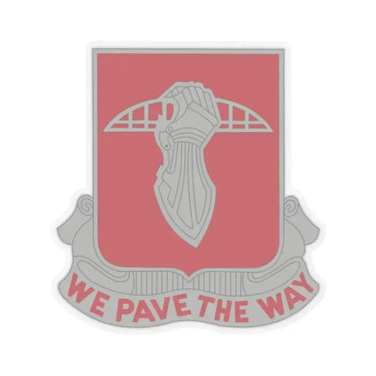 17 Engineer Battalion (U.S. Army) STICKER Vinyl Kiss-Cut Decal 2 Inch Transparent - The Sticker Space