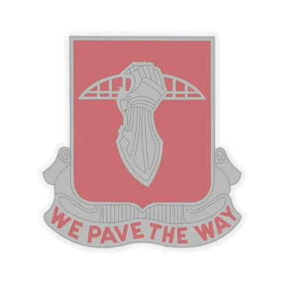 17 Engineer Battalion (U.S. Army) STICKER Vinyl Kiss-Cut Decal 4 Inch Transparent - The Sticker Space