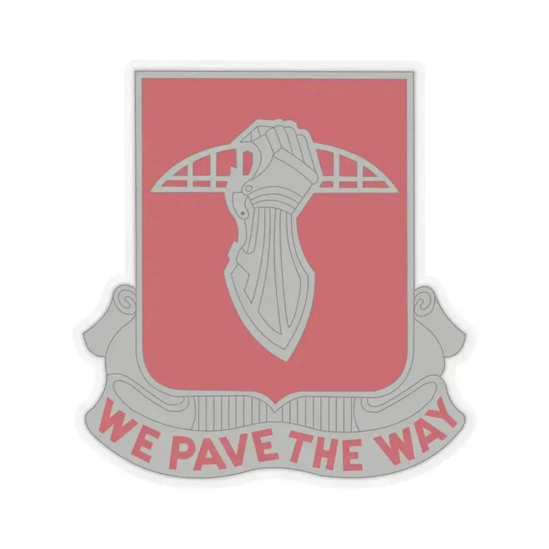 17 Engineer Battalion (U.S. Army) STICKER Vinyl Kiss-Cut Decal 6 Inch Transparent - The Sticker Space