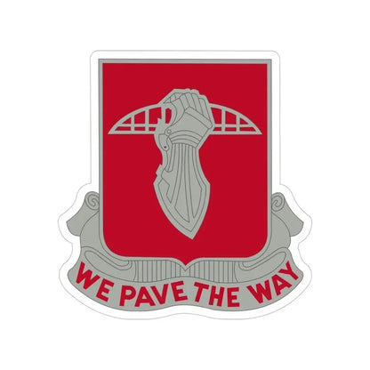 17 Engineer Battalion (U.S. Army) Transparent STICKER Die-Cut Vinyl Decal 5 Inch - The Sticker Space