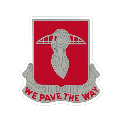 17 Engineer Battalion (U.S. Army) Transparent STICKER Die-Cut Vinyl Decal - The Sticker Space