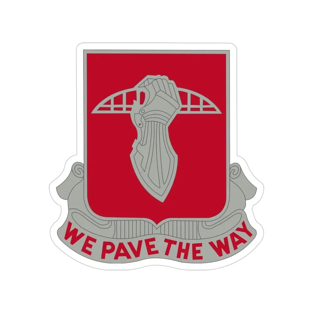 17 Engineer Battalion (U.S. Army) Transparent STICKER Die-Cut Vinyl Decal - The Sticker Space